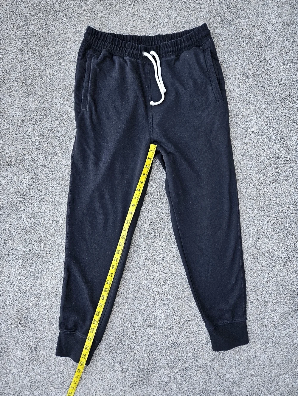North Face Jogger Pants Black Tapered Sweatpants Pockets Warm Mens Size Medium